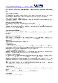 Reglamento Deportivo Espec&iacute;fico de Senior-KZ2
