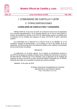 Bolet&iacute;n Oficial de Castilla y Le&oacute;n