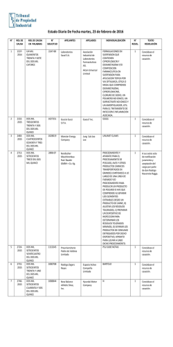 ED 23-02-2016 - Tribunal de Propiedad Industrial