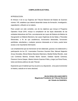 Introducci&oacute;n - Tribunal Electoral del Estado de Guerrero