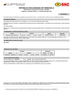 aviso completo - Ministerio del Poder Popular para la Defensa
