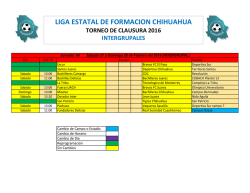 liga estatal de formacion chihuahua