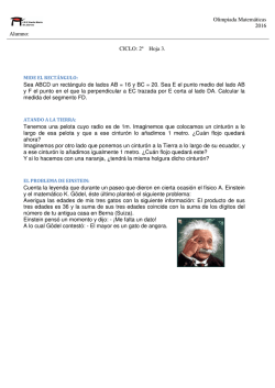 Olimpiada Matem&aacute;ticas 2016 Alumno: CICLO: 2&ordm; Hoja 3. Sea ABCD