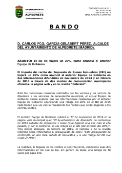 bando IBI- 2015 - Ayuntamiento de Alpedrete
