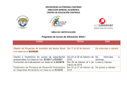 Programa de Cursos de Alineaci&oacute;n 2016-I