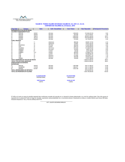 VALMX16 FONDO VALMEX DE DEUDA VALMEX16, S.A. DE C.V.
