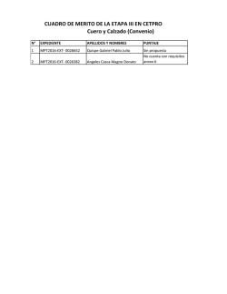 Cuero y Calzado (Convenio)