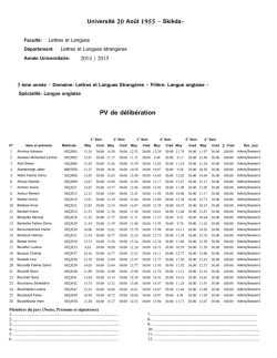PV de d&eacute;lib&eacute;ration