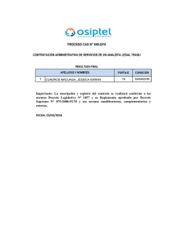 Resultado de la Entrevista Final