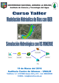 diptico - Universidad Nacional Agraria La Molina