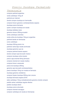 Precio Duodopa Farmatodo Venezuela