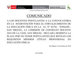 COMUNICAD EDUCACION FISICA