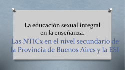 La educaci&oacute;n sexual integral en la ense&ntilde;anza. - CIIE-R10