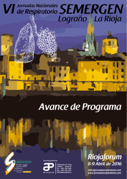 Programa  - 6&ordm; Jornadas Respiratorio 2016