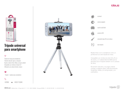 Tr&iacute;pode universal para smartphone