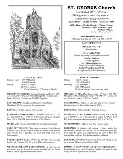 Second Sunday of Advent - Saint George of Bridgeport