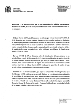 Resoluci&oacute;n 23 de febrero de 2016