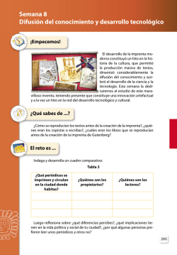 Semana 8 Difusi&oacute;n del conocimiento y desarrollo tecnol&oacute;gico