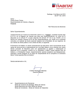 2016030027415 - Superintendencia de Valores y Seguros