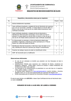 Reconocimiento de Hijos