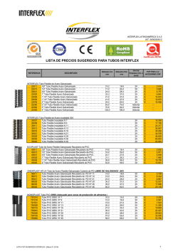 Lista de Precio Interflex - Felix Torres y Cia Ltda.