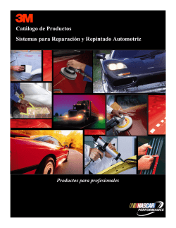 Cat&aacute;logo de Productos Sistemas para Reparaci&oacute;n y Repintado