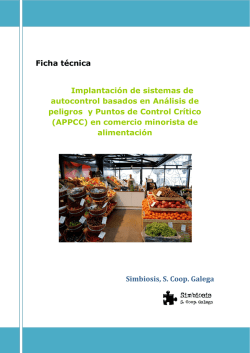 Ficha t&eacute;cnica Implantaci&oacute;n de sistemas de autocontrol basados en