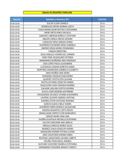s&aacute;bado 05 de marzo (familiar mujeres)