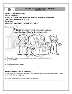 Primero. - psicoacacia 2016