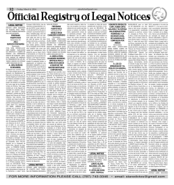 Legal - The San Juan Daily Star