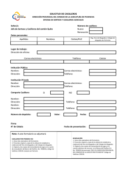 solicitud de casilleros - Consejo de la Judicatura