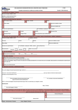 Formulario D-140 Declaraci&oacute;n de Desinscripci&oacute;n en el Registro