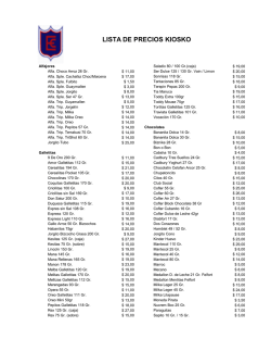 LISTA DE PRECIOS KIOSKO
