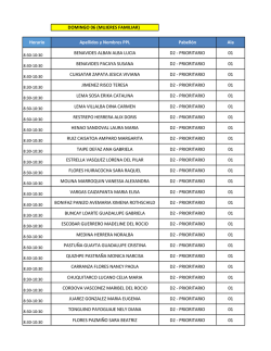 domingo 06 de marzo (muejres familiar)