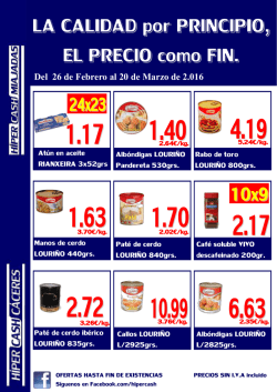 Alb&oacute;ndigas LOURI&Ntilde;O Pandereta 530grs. Rabo de toro LOURI&Ntilde;O