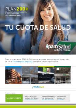 folleto plan 200PLUS 01 copia - IPAM SALUD Medicina Prepaga