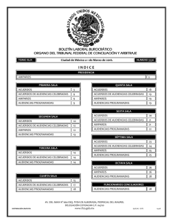 indice - Tribunal Federal de Conciliaci&oacute;n y Arbitraje