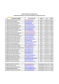 Entrevistas curso Controladores de Tr&aacute;nsito A&eacute;reo