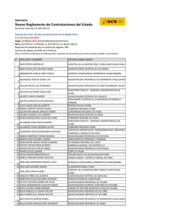 Nuevo Reglamento de Contrataciones del Estado