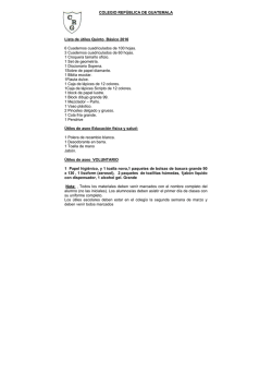 COLEGIO REP&Uacute;BLICA DE GUATEMALA Lista de &uacute;tiles Quinto