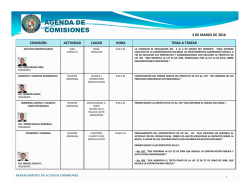 agenda de comisiones - Asamblea Nacional de Panam&aacute;
