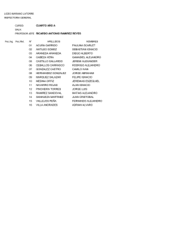 CUARTO A&Ntilde;O A PROFESOR JEFE RICARDO ANTONIO RAMIREZ