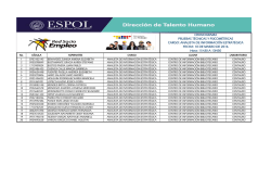 Analista de Informaci&oacute;n Estrat&eacute;gica