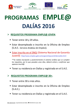 CARTEL PROGRAMAS EMPLE@ 2016