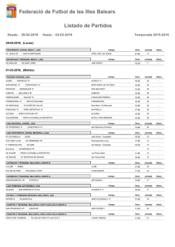 Federaci&oacute; de Futbol de les Illes Balears Listado de