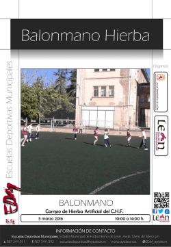 Balonmano hierba 5-03-2016