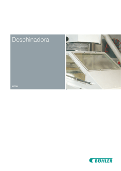 Folleto de la deschinadora MTSD