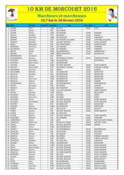 Marcheurs et marcheuses 2016