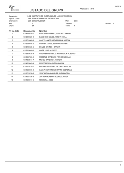 LISTADO DEL GRUPO