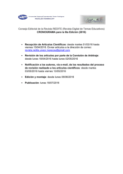 Consejo Editorial de la Revista REDITE (Revista Digital de Temas